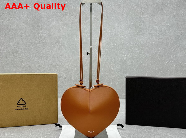 Alaia Le Coeur Bag in Caramel Calfskin Replica