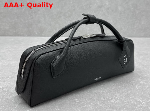 Alaia Le Teckel Clutch in Black Goatskin Replica