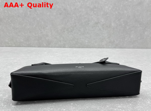 Alaia Le Teckel Clutch in Black Goatskin Replica