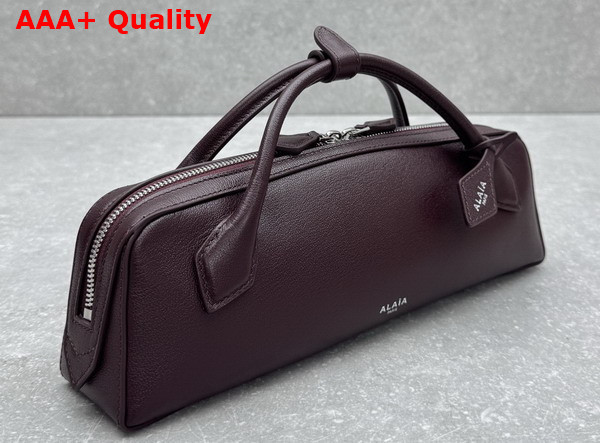 Alaia Le Teckel Clutch in Bordeaux Goatskin Replica