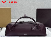 Alaia Le Teckel Clutch in Bordeaux Goatskin Replica