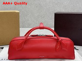 Alaia Le Teckel Clutch in Red Goatskin Replica