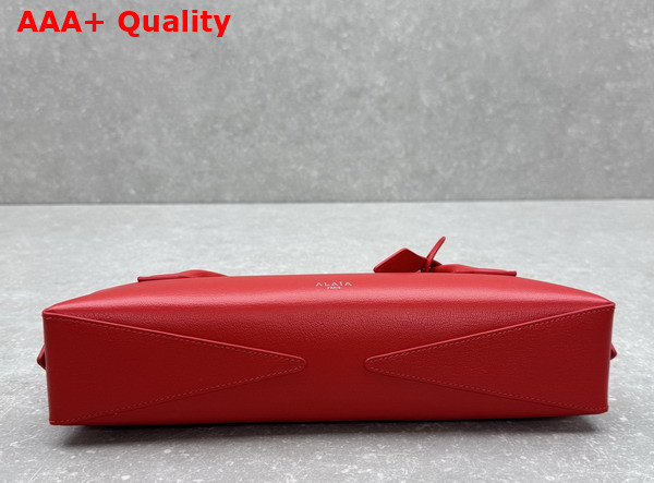 Alaia Le Teckel Clutch in Red Goatskin Replica