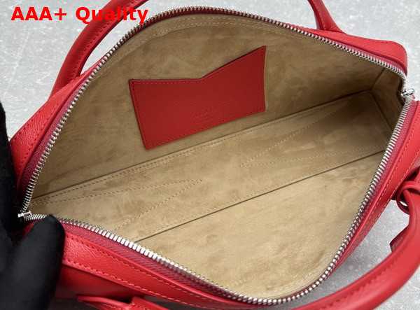 Alaia Le Teckel Clutch in Red Goatskin Replica