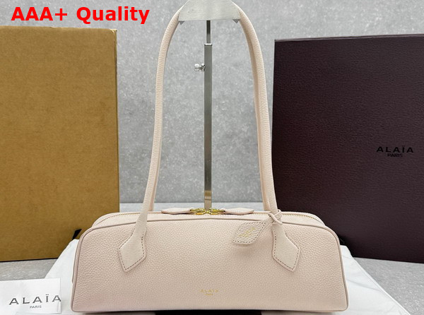 Alaia Le Teckel Medium Bag in Barbie Pink Nubuck Calf Leather Replica