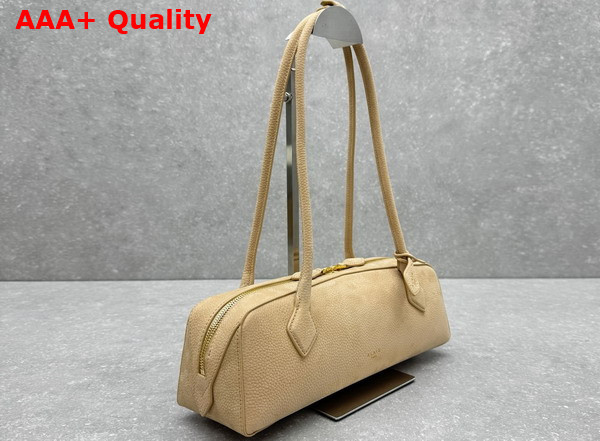 Alaia Le Teckel Medium Bag in Beige Nubuck Calf Leather Replica