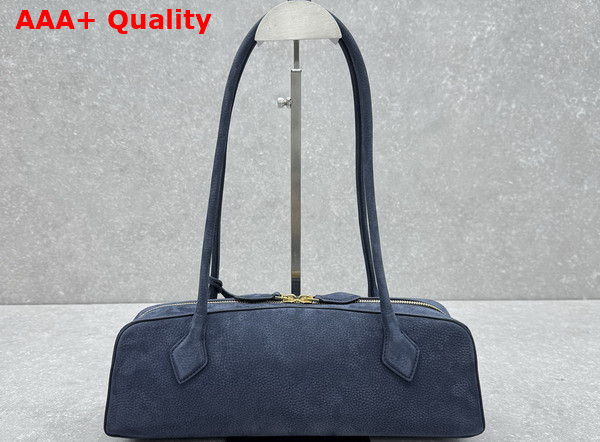 Alaia Le Teckel Medium Bag in Blue Nubuck Calf Leather Replica