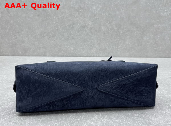 Alaia Le Teckel Medium Bag in Blue Nubuck Calf Leather Replica