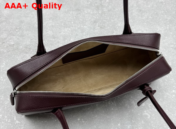 Alaia Le Teckel Medium Bag in Bordeaux Goatskin Replica