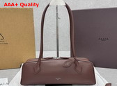 Alaia Le Teckel Medium Bag in Brown Goatskin Replica