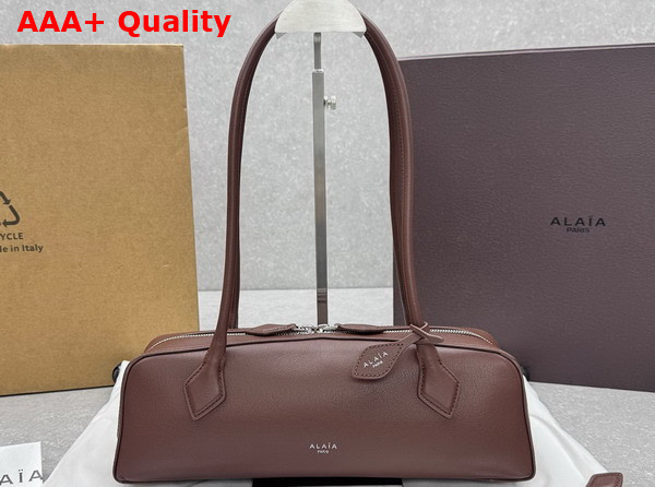 Alaia Le Teckel Medium Bag in Brown Goatskin Replica