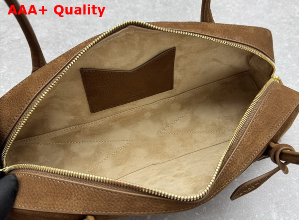 Alaia Le Teckel Medium Bag in Brown Nubuck Calf Leather Replica