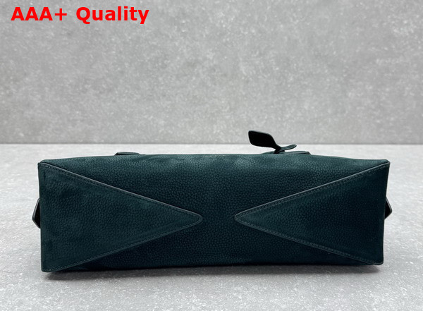 Alaia Le Teckel Medium Bag in Green Nubuck Calf Leather Replica