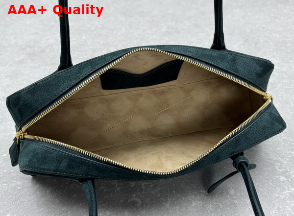 Alaia Le Teckel Medium Bag in Green Nubuck Calf Leather Replica