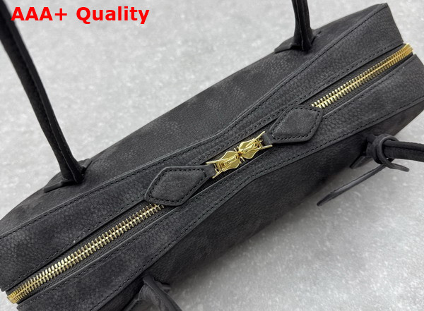 Alaia Le Teckel Medium Bag in Grey Nubuck Calf Leather Replica