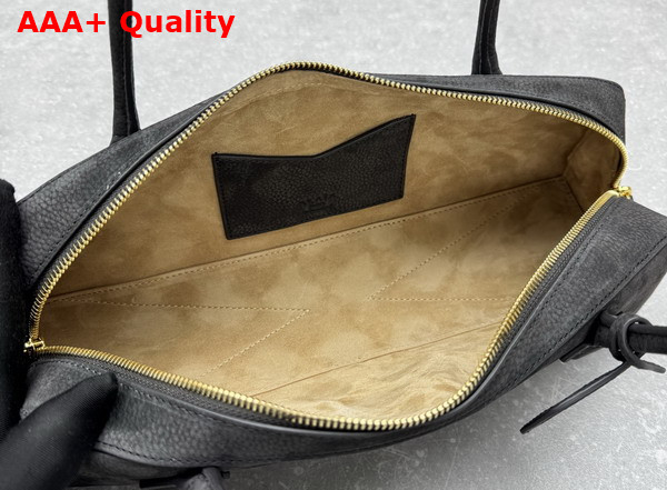 Alaia Le Teckel Medium Bag in Grey Nubuck Calf Leather Replica