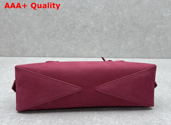 Alaia Le Teckel Medium Bag in Rose Nubuck Calf Leather Replica