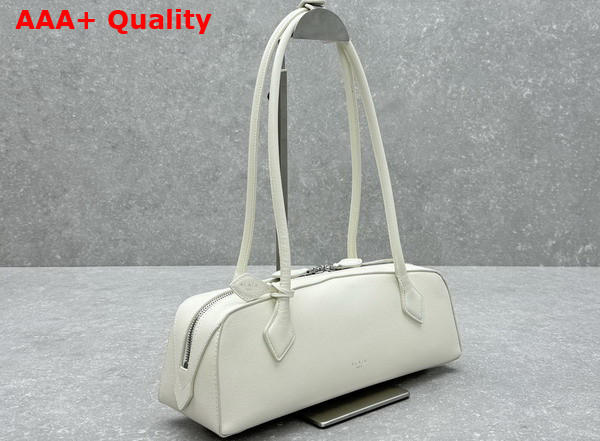Alaia Le Teckel Medium Bag in White Goatskin Replica