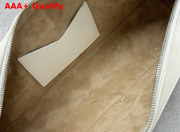 Alaia Le Teckel Medium Bag in White Goatskin Replica