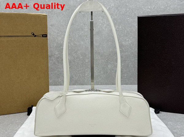 Alaia Le Teckel Medium Bag in White Goatskin Replica