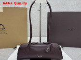 Alaia Le Teckel Small Bag in Bordeaux Goatskin Replica