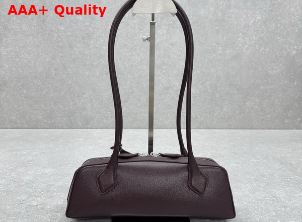 Alaia Le Teckel Small Bag in Bordeaux Goatskin Replica