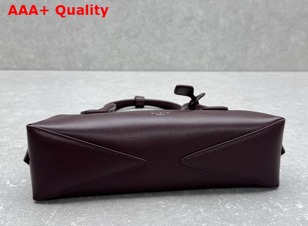 Alaia Le Teckel Small Bag in Bordeaux Goatskin Replica
