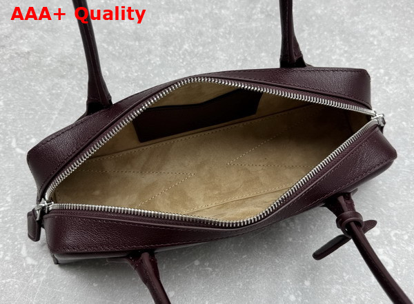 Alaia Le Teckel Small Bag in Bordeaux Goatskin Replica