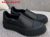 Alexander McQueen Deck Skate Plimsoll Black Nappa Slip On Deck Plimsoll Replica