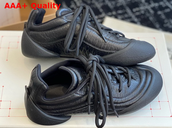 Alexander McQueen Flexion Sneaker in Black Leather Replica
