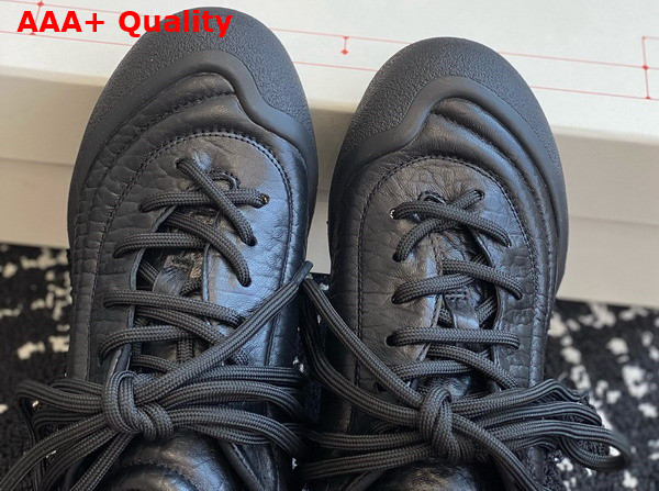 Alexander McQueen Flexion Sneaker in Black Leather Replica