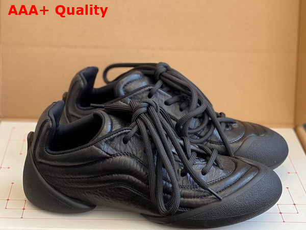 Alexander McQueen Flexion Sneaker in Black Leather Replica