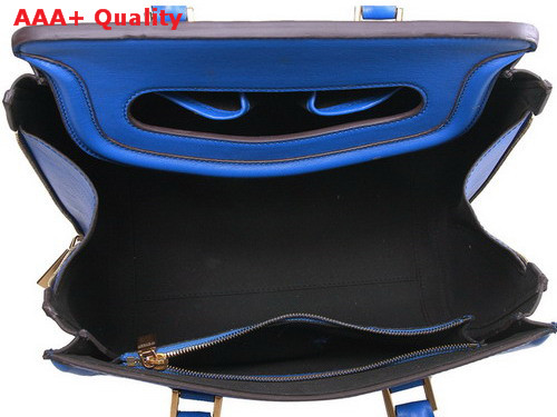 Alexander McQueen Heroine Bag Blue Real Leather for Sale