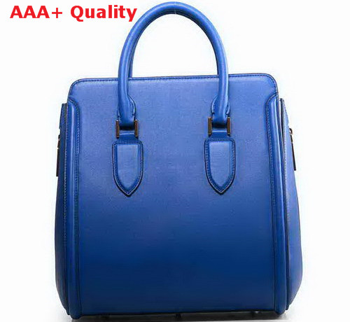Alexander McQueen Heroine Bag Blue Real Leather for Sale