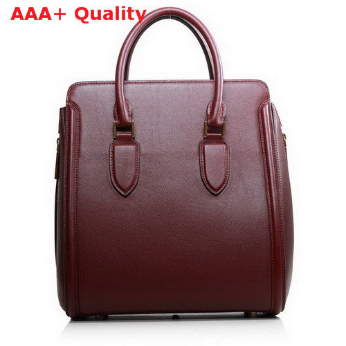 Alexander McQueen Heroine Bag Burgundy Calfskin for Sale