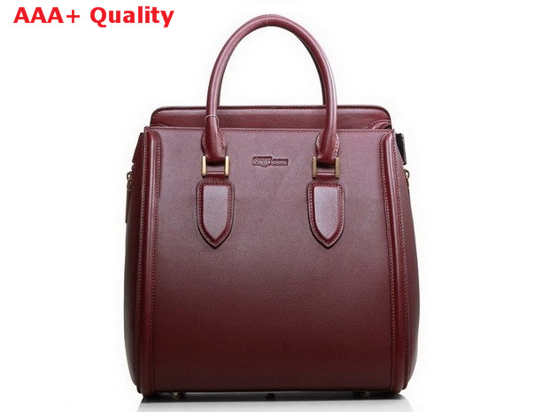 Alexander McQueen Heroine Bag Burgundy Calfskin for Sale