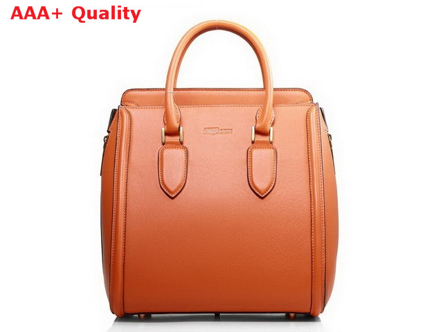 Alexander McQueen Heroine Bag in Orange Calfskin for Sale