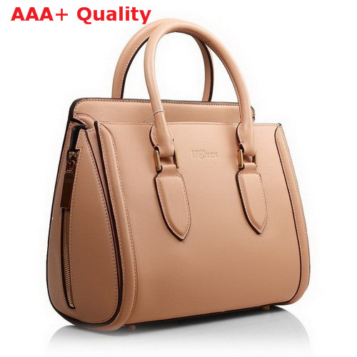 Alexander McQueen Heroine Large Tote Bag Apricot Real Leather for Sale