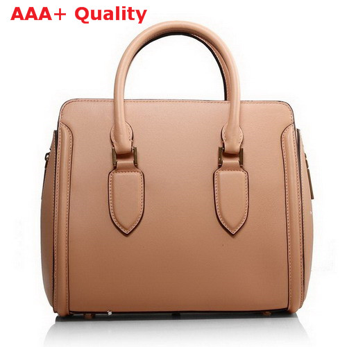 Alexander McQueen Heroine Large Tote Bag Apricot Real Leather for Sale