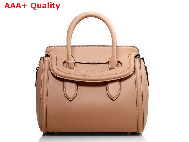 Alexander McQueen Heroine Large Tote Bag Apricot Real Leather for Sale