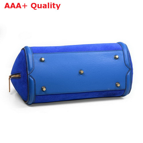 Alexander McQueen Heroine Large Tote Bag Blue Suede Leather for Sale