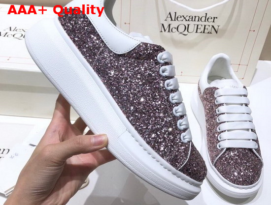 Alexander McQueen Oversized Sneaker Grey Glitter Replica