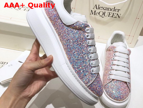 Alexander McQueen Oversized Sneaker Pink Glitter Replica