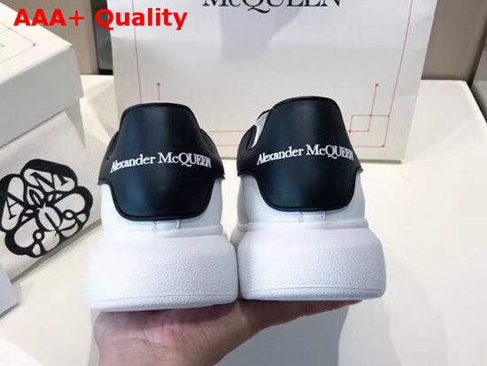 Alexander McQueen Oversized Sneaker in White with Black Trim Replica
