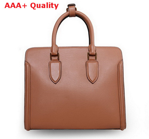 Alexander Mcqueen Heroine Open Tote Bag Brown Calfskin for Sale