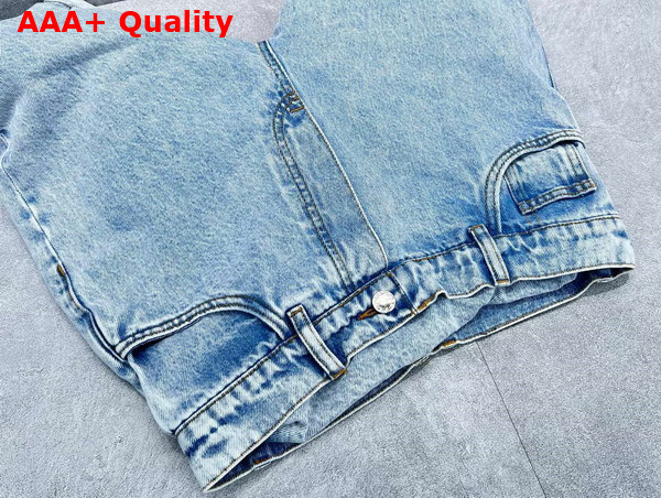 Alexander Wang 5 Pocket Hobo in Light Blue Denim Replica