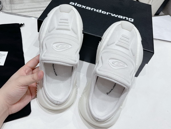 Alexander Wang AW Vortex Mule in White Lycra Replica