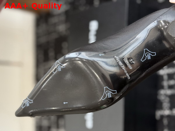 Alexander Wang Akilita Ring Mule in Black Leather 65mm Replica