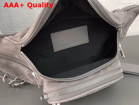 Alexander Wang Attica Fanny Pack Grey Suede Replica