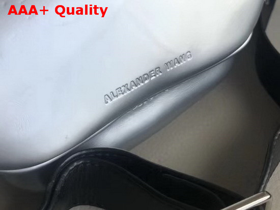 Alexander Wang Attica Fanny Pack Silver Patent Leather Replica